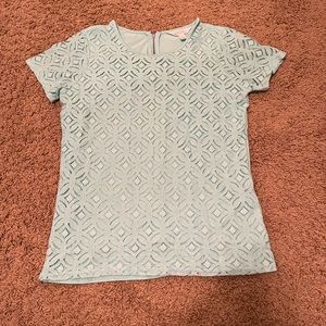 Market and Spruce blue blouse